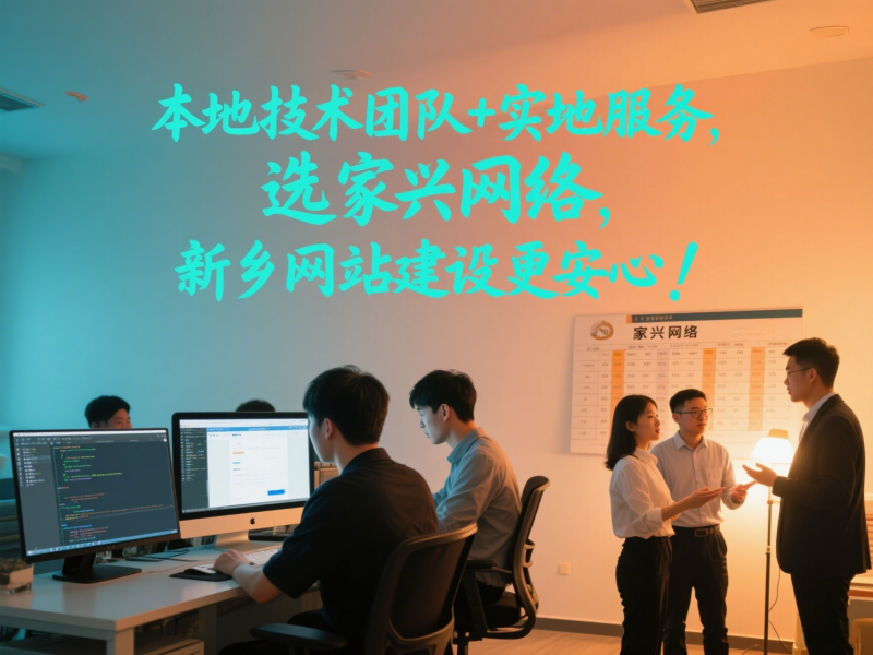 本地技術團隊+實地服務，選家興網絡，新鄉網站建設更安心！